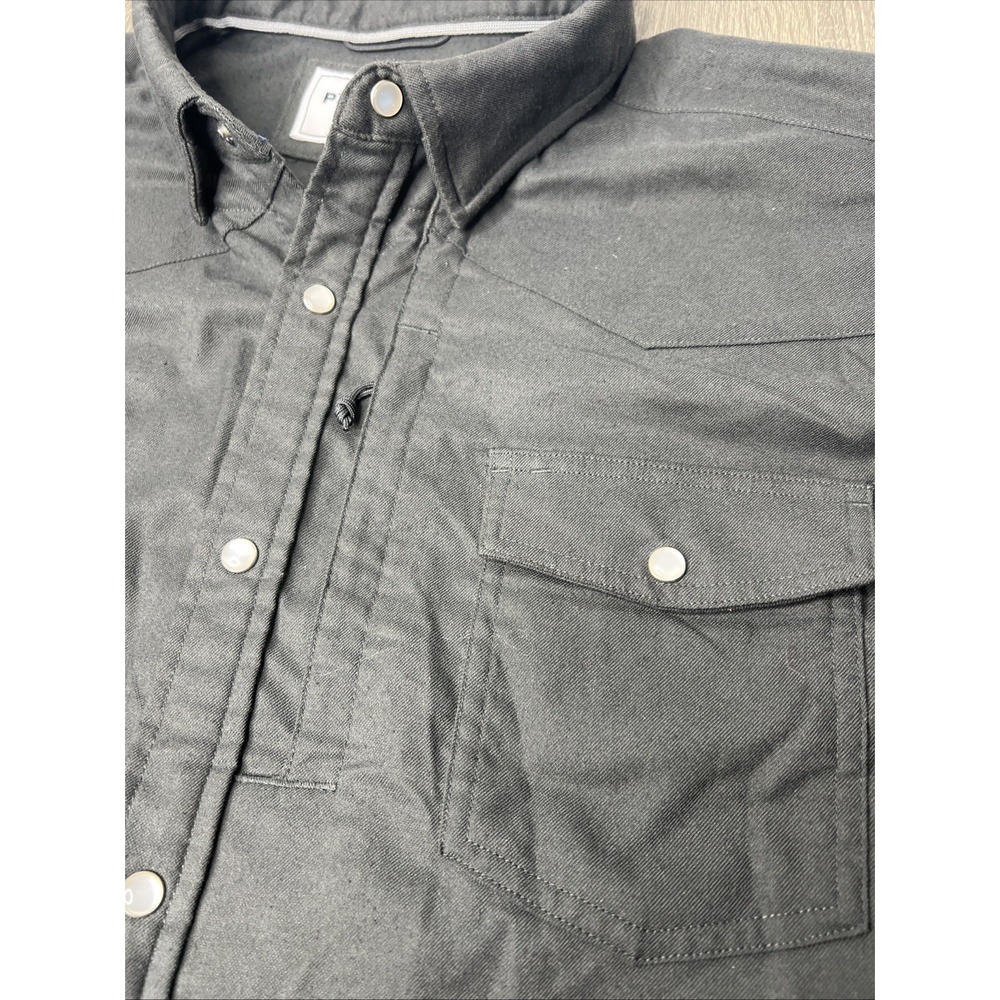 Poncho Shirt Mens XXL Piedras Negras Pearl Snap Western Regular Fit Performance - Picture 5 of 12